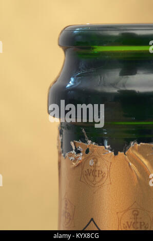 Champagner Flasche Hals Stockfoto