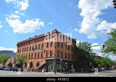 Die historische Altstadt west Hauptstraße in Durango/Colorado USA Stockfoto