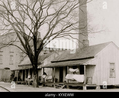 Wohnverhältnisse, Floyd Baumwollspinnerei. Stockfoto