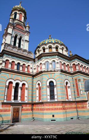 Lodz, Polen - die Alexander-Newski-Kathedrale. Architektur in Großpolen Provinz. Stockfoto