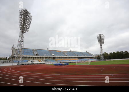Riga, Lettland. Die Daugava Stadion in Riga ist die Heimat von FK