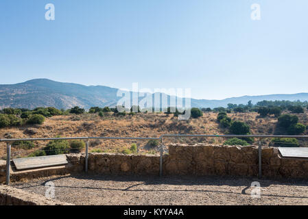 Besuchen Banias Naturschutzgebiet im Norden Israels Stockfoto