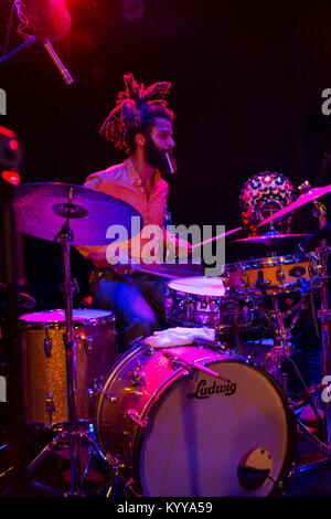 Söhne von Kemet Band während 2018 New York Winter Jazz Festival (Foto von Lev Radin/Pacific Press) Stockfoto