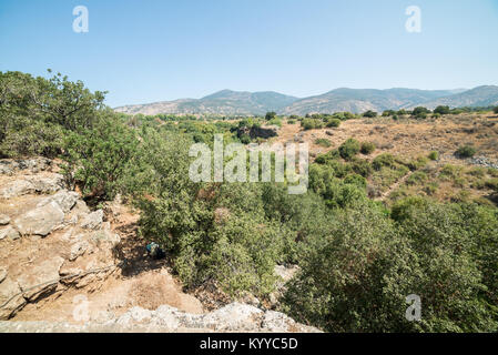 Besuchen Banias Naturschutzgebiet im Norden Israels Stockfoto