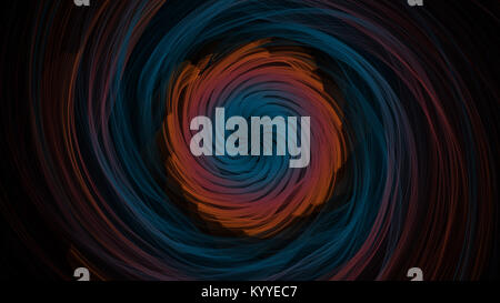 Abstrakte wirbelnden Licht auf schwarzem Hintergrund. Flamme Spirale Serie. Stockfoto