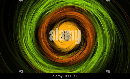Abstrakte wirbelnden Licht auf schwarzem Hintergrund. Flamme Spirale Serie. Stockfoto