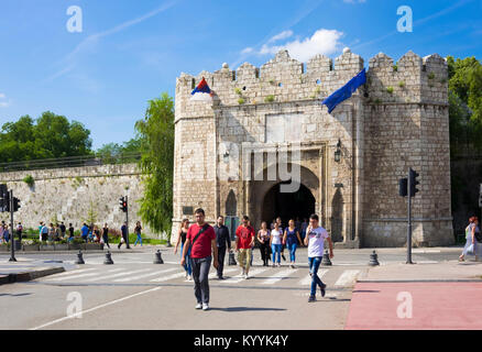 Die Istanbul oder Stambol Tor, der Haupteingang der Festung von Nis, Nis, Serbien, Osteuropa Stockfoto