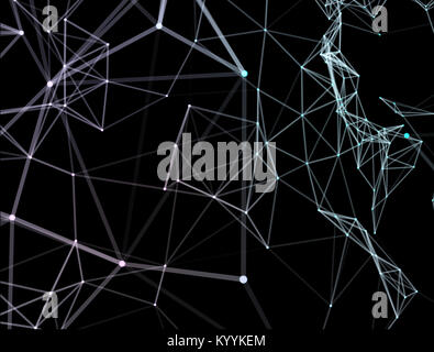 Internetzugang, abstrakten Sinne von Wissenschaft und Technik Grafik Design. 3D-Darstellung Stockfoto