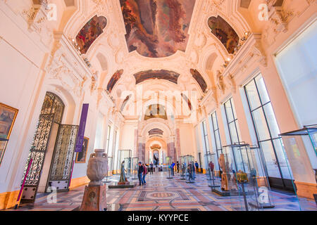 PARIS, FRANKREICH, APRIL 04, 2017: Interieur und architektonischen Details des Petit Palais, April 04, 2017, Paris, Frankreich Stockfoto