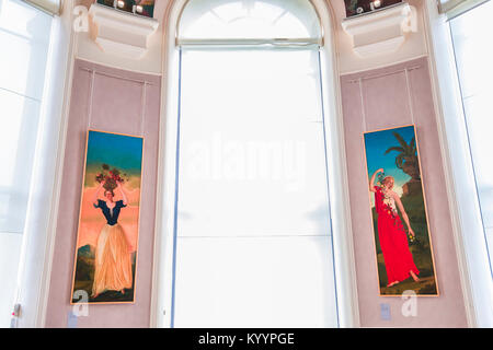 PARIS, FRANKREICH, APRIL 04, 2017: Interieur und architektonischen Details des Petit Palais, April 04, 2017, Paris, Frankreich Stockfoto