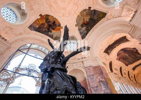 PARIS, FRANKREICH, APRIL 04, 2017: Interieur und architektonischen Details des Petit Palais, April 04, 2017, Paris, Frankreich Stockfoto