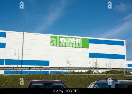 Der neue Horizont Retail Park in Farnborough, Hampshire, UK, im Januar 2018 Stockfoto