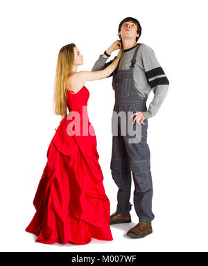 Konzept der mesalliance und ungleiche übereinstimmen. Stockfoto