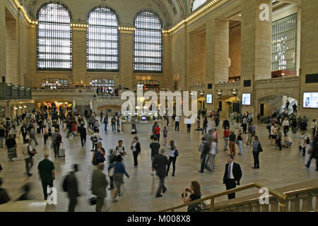 Grand Central Terminal (GCT), die Pendlerpauschale (und ehemaligen Intercity) Railroad Terminal an der 42. Straße und Park Avenue, New York City, New York State, USA Stockfoto