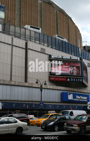 Exterieur Des Madison Square Garden In Midtown Manhattan Stockfoto