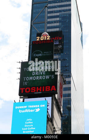 One Times Square Gebäude zeitweise Square, Manhattan, New York City, New York State, USA. Stockfoto