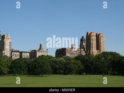 Wohnungsbau Genossenschaft Gebäude im Central Park West, Manhattan, New York City, New York State, USA. Stockfoto