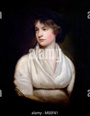 Mary Wollstonecraft (1759-1797), Porträt des Schriftstellers, Aktivist und Mutter von Mary Shelley. Kopie von John Keenan des Originals von John Opie, C. 1804 Stockfoto