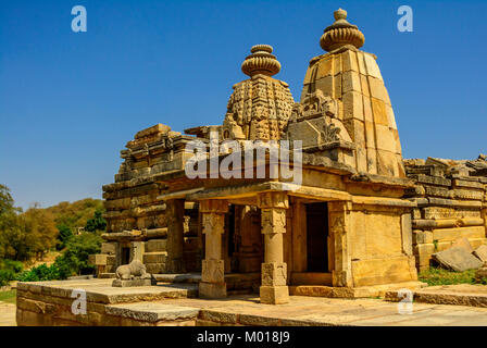 Bateshwar Hindu Tempel Ruinen Madhya Pradesh, Indien Stockfoto