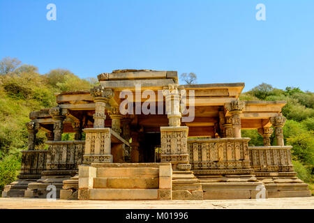 Bateshwar Hindu Tempel Ruinen Madhya Pradesh, Indien Stockfoto