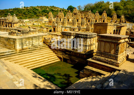Bateshwar Hindu Tempel Ruinen Madhya Pradesh, Indien Stockfoto