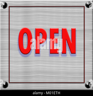 Text onTexture von Holz Hintergrund Stockfoto