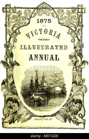 See und Michigan Southern Railway 1876 - Titelblatt Abbildung aus viktorianischen Illustrierten jährliche für Michigan Eisenbahnen 1875 Stockfoto