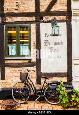 Restaurant Den Gamle Kro der alten Taverne 1683 Odense Dänemark Stockfoto