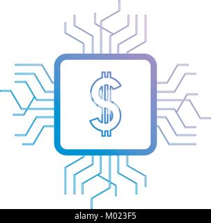 Geld circuit design Stock Vektor