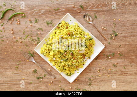 Lemon Reis ist eines der am meisten leicht, einfach und populären indischen Reisgericht. Stockfoto