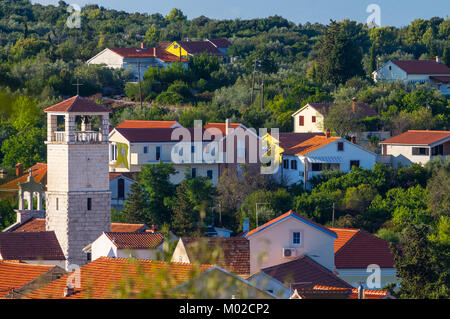 Sommer auf der Insel Iz, Kroatien Stockfoto