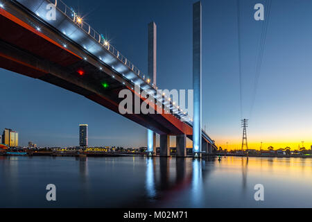 Bolte Bridge in Docklands, Melbourne, Australien Stockfoto