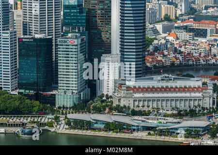 Architektur von Downton Kern, Marina Bay, Singapore Stockfoto