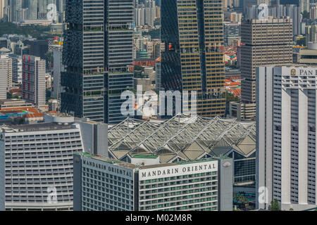 Architektur von Downton Kern, Marina Bay, Singapore Stockfoto