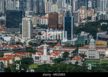 Architektur von Downton Kern, Marina Bay, Singapore Stockfoto