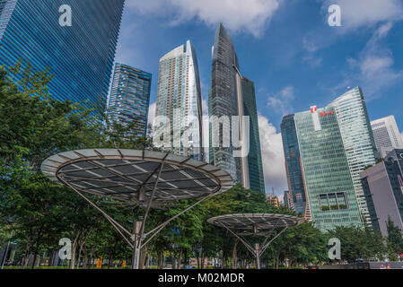 Architektur von Downton Kern, Marina Bay, Singapore Stockfoto