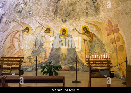 Italien, Apulien, Monte Sant'Angelo, San Michele Arcangelo Heiligtum, die Kapelle Stockfoto