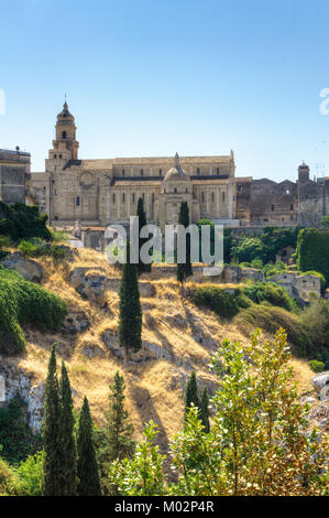 Italien, Apulien, Gravina in Puglia, das Stadtbild mit der Kathedrale Stockfoto