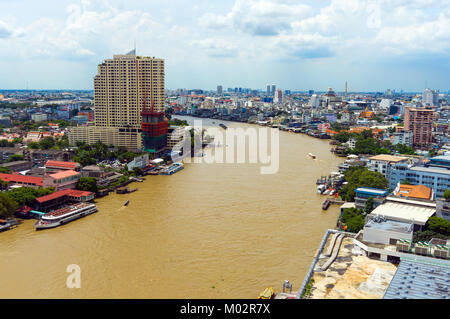 Asien, Thailand, Bangkok, Stadtbild und den Fluss Chao Phraya Stockfoto