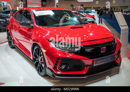 Brüssel - Jan 10, 2018: Honda Type-R Auto auf dem Automobil-Salon in Brüssel vorgestellt. Stockfoto