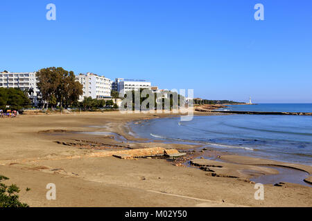 Las Fuentes Beach Alcossebre Costa de Azaha Spanien Stockfoto