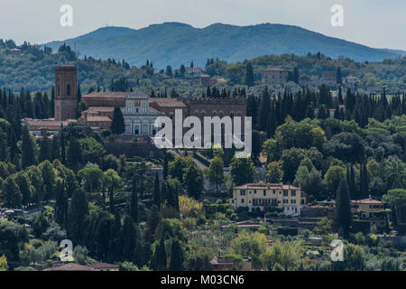 Die vielfältigen Sehenswürdigkeiten der Altstadt von Florenz in der Toskana, Italien - September 2017 Stockfoto