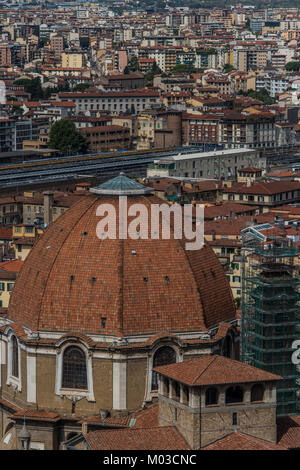 Die vielfältigen Sehenswürdigkeiten der Altstadt von Florenz in der Toskana, Italien - September 2017 Stockfoto