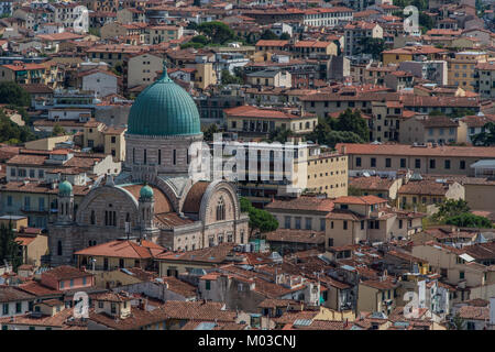 Die vielfältigen Sehenswürdigkeiten der Altstadt von Florenz in der Toskana, Italien - September 2017 Stockfoto