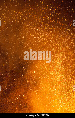 Funke - Flamme Feuer Flamme Textur Hintergrund Stockfoto