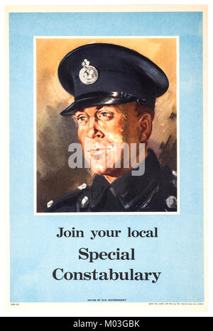 Britische Weltkrieg Propaganda Poster Stockfoto