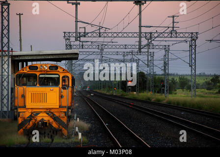 Eisenbahn für Revieren an Blackwater Queensland Australien Stockfoto