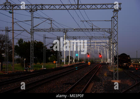 Eisenbahn für Revieren an Blackwater Queensland Australien Stockfoto