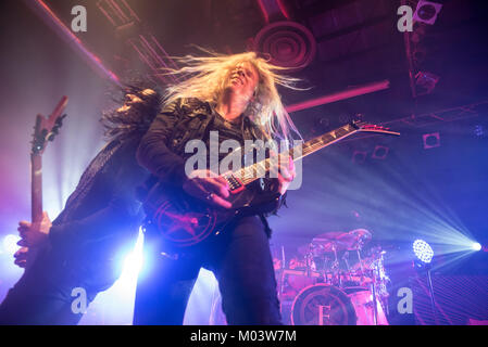 Mailand, Italien. 17. Januar, 2018. Jeff Loomis führt mit Arch Enemy im Alcatraz in Mailand, Italien. 17 Jan, 2018. Credit: Alberto Gandolfo/Alamy leben Nachrichten Stockfoto