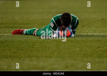 Leganes, Spanien. 18. Januar, 2018. Nereo Champagne (Leganes FC). Copa del Rey Match zwischen Leganes FC vs Real Madrid im Municipal de Butarque Stadion in Madrid, Spanien, 18. Januar 2018. Credit: Gtres Información más Comuniación auf Linie, S.L./Alamy leben Nachrichten Stockfoto